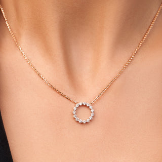 Brilliant Diamond Chain Necklace-Yellow Gold