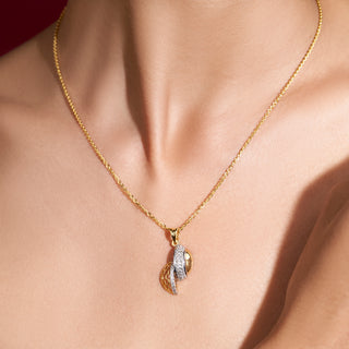 Hexa Halo Pendant-Rose Gold