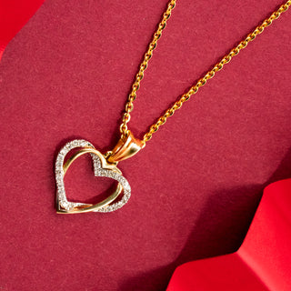 Heart's Desire Diamond Pendant-Yellow Gold