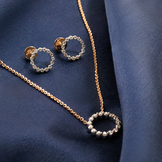 Brilliant Diamond Earrings-Rose Gold