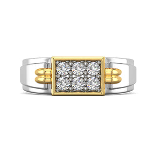 6 Stone Diamond Band-White Gold