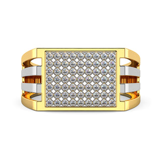 Nebula Diamond Ring for Men-Yellow Gold