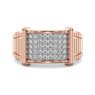 Nova Diamond Ring for Men-Rose Gold