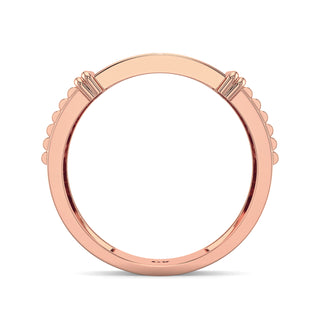 Nova Diamond Ring for Men-Rose Gold