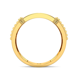 Nova Diamond Ring for Men-Yellow Gold