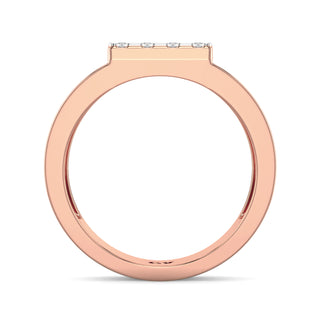 Imperial Sequence Diamond Ring for Men-Rose Gold
