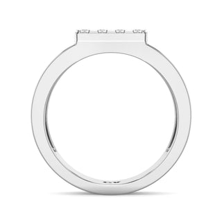 Imperial Sequence Diamond Ring for Men-White Gold