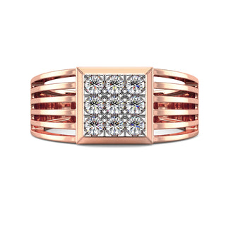 Zenith Spark Ring for Men-Rose Gold