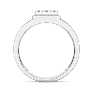 Zenith Spark Ring for Men-White Gold