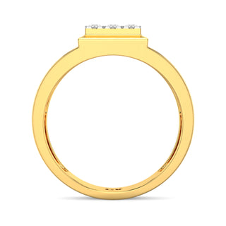 Zenith Spark Ring for Men-Yellow Gold