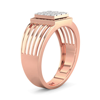 Zenith Spark Ring for Men-Rose Gold