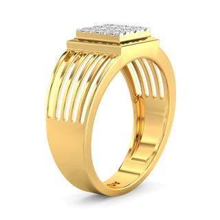 Zenith Spark Ring for Men-Yellow Gold