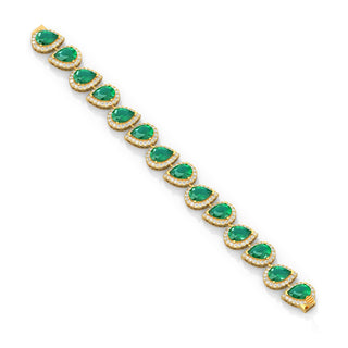 Sapphire Serenity Bracelet-Yellow Gold