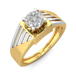 Radiance Diamond Ring for Men-Yellow Gold