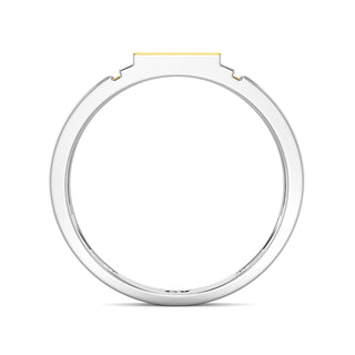 Signature Diamond Ring for Men-White Gold