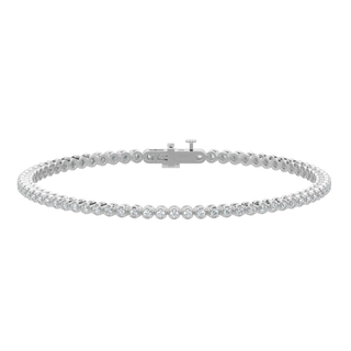 Ace Tennis Diamond Bracelet-White Gold