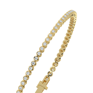 Ace Tennis Diamond Bracelet-Yellow Gold