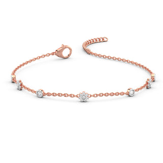 Golden Bloom Bracelet-Rose Gold