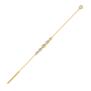 Subtle Connections Diamond Bracelet-Yellow Gold