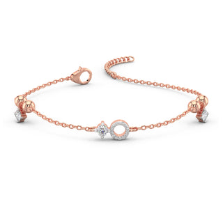 Bare Brilliance Bracelet-Rose Gold