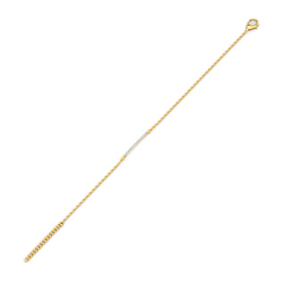 Sleek Sparkle Diamond Bracelet-Yellow Gold