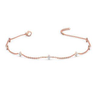 Twinkle Diamond Bracelet-Rose Gold
