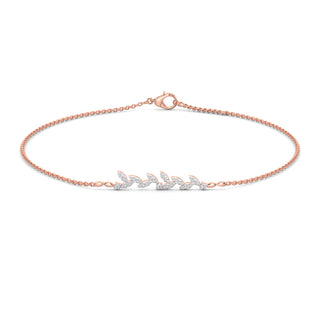 Soft Petal Glow Bracelet-Rose Gold