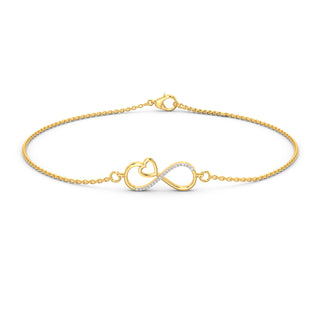 Endless Love Diamond Bracelet-Yellow Gold
