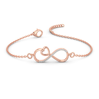 Endless Love Diamond Bracelet-Rose Gold