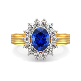 Azure Embrace Gemstone Ring