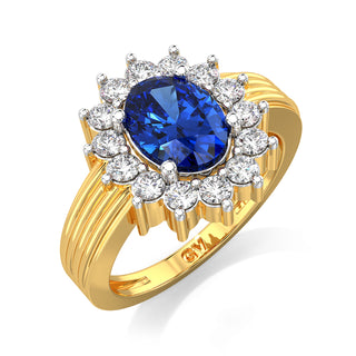 Azure Embrace Gemstone Ring