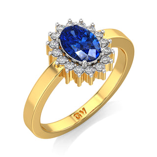 Glimmer Sapphire Gemstone Ring