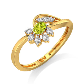 Sunflower Sparkle Gemstone Ring