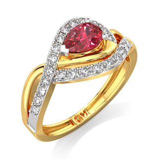 Cherry Ember Gemstone Ring