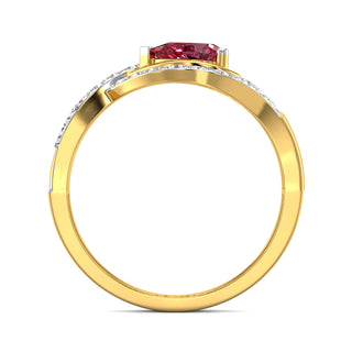 Cherry Ember Gemstone Ring