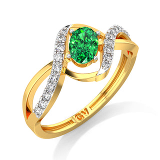 Celestial Green Gemstone Ring
