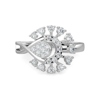 Floret Grace Ring-White Gold
