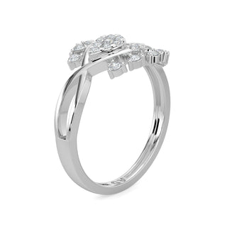 Floret Grace Ring-White Gold