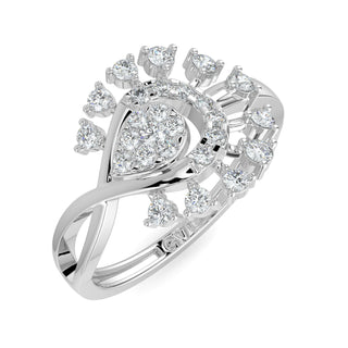 Floret Grace Ring-White Gold