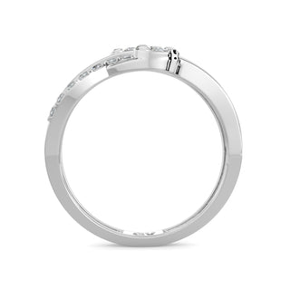 Double Knot Diamond Ring-White Gold