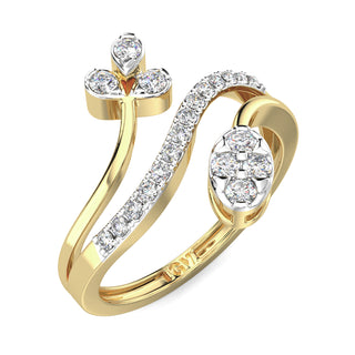 Garden of Diamonds Ring-Yellow Gold