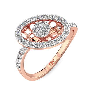 Celestial Sparkle Ring-Rose Gold
