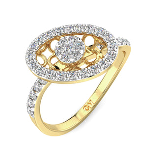 Celestial Sparkle Ring-Yellow Gold