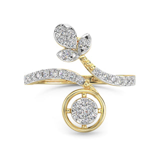 Brilliant Blossoms Diamond Ring-Yellow Gold