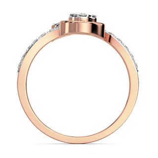 Brilliant Blossoms Diamond Ring-Rose Gold