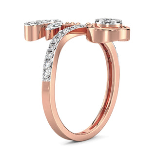 Brilliant Blossoms Diamond Ring-Rose Gold