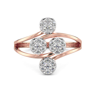 Starry Nightfall Ring-Rose Gold
