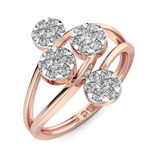 Starry Nightfall Ring-Rose Gold