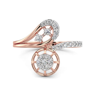 Urban Dazzle Ring-Rose Gold