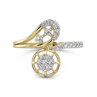 Urban Dazzle Ring-Yellow Gold